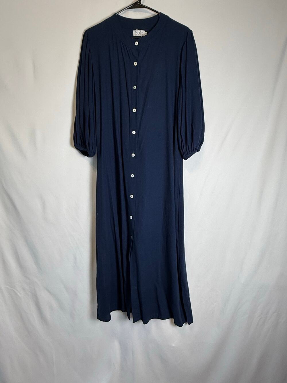 Sole by Mare Sole Amore maxi navy dress